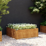 vidaXL Lit surélevé de jardin 100x100x36 cm acier corten