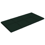 vidaXL Panneaux muraux 12 pcs Vert foncé 60x30 cm Velours 2,16 m²