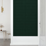 vidaXL Panneaux muraux 12 pcs Vert foncé 60x30 cm Velours 2,16 m²
