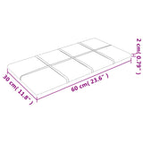 vidaXL Panneaux muraux 12 pcs Vert foncé 60x30 cm Velours 2,16 m²