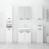vidaXL Armoire salle de bain Blanc 64,5x33,5x59 cm Bois d'ingénierie