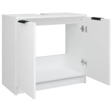 vidaXL Armoire salle de bain Blanc 64,5x33,5x59 cm Bois d'ingénierie
