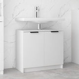 vidaXL Armoire salle de bain Blanc 64,5x33,5x59 cm Bois d'ingénierie