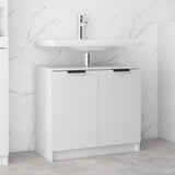 vidaXL Armoire de salle de bain Blanc brillant 64,5x33,5x59 cm