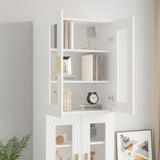 vidaXL Armoire murale suspendue Noir 69,5x34x90 cm