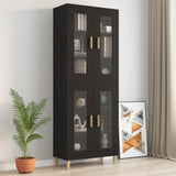 vidaXL Armoire murale suspendue Noir 69,5x34x90 cm