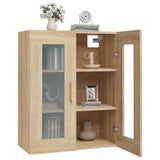 vidaXL Armoire murale suspendue Noir 69,5x34x90 cm