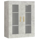 vidaXL Armoire murale suspendue Noir 69,5x34x90 cm