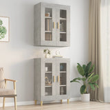 vidaXL Armoire murale suspendue Noir 69,5x34x90 cm