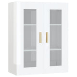 vidaXL Armoire murale suspendue Noir 69,5x34x90 cm