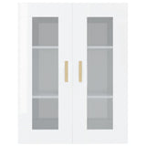 vidaXL Armoire murale suspendue Noir 69,5x34x90 cm