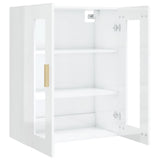 vidaXL Armoire murale suspendue Noir 69,5x34x90 cm