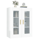 vidaXL Armoire murale suspendue Noir 69,5x34x90 cm