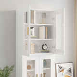 vidaXL Armoire murale suspendue Noir 69,5x34x90 cm