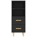 vidaXL Buffet Chêne fumé 34,5x34x90 cm Bois d'ingénierie