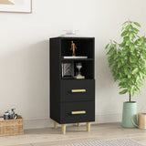 vidaXL Buffet Chêne fumé 34,5x34x90 cm Bois d'ingénierie