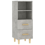 vidaXL Buffet Chêne fumé 34,5x34x90 cm Bois d'ingénierie