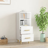 vidaXL Buffet Chêne fumé 34,5x34x90 cm Bois d'ingénierie