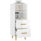 vidaXL Buffet Chêne fumé 34,5x34x90 cm Bois d'ingénierie