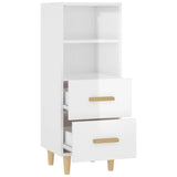 vidaXL Buffet Chêne fumé 34,5x34x90 cm Bois d'ingénierie