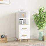 vidaXL Buffet Chêne fumé 34,5x34x90 cm Bois d'ingénierie