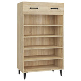 vidaXL Armoire à chaussures Gris béton 60x35x105 cm Bois d'ingénierie