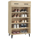vidaXL Armoire à chaussures Gris béton 60x35x105 cm Bois d'ingénierie