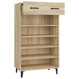 vidaXL Armoire à chaussures Gris béton 60x35x105 cm Bois d'ingénierie