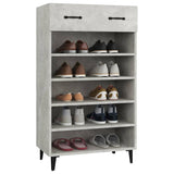 vidaXL Armoire à chaussures Gris béton 60x35x105 cm Bois d'ingénierie