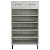 vidaXL Armoire à chaussures Gris béton 60x35x105 cm Bois d'ingénierie