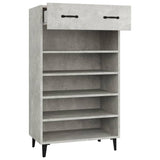 vidaXL Armoire à chaussures Gris béton 60x35x105 cm Bois d'ingénierie