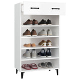 vidaXL Armoire à chaussures Gris béton 60x35x105 cm Bois d'ingénierie