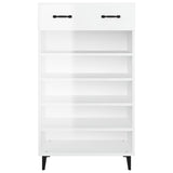 vidaXL Armoire à chaussures Gris béton 60x35x105 cm Bois d'ingénierie