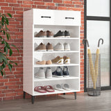 vidaXL Armoire à chaussures Gris béton 60x35x105 cm Bois d'ingénierie