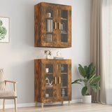 vidaXL Armoire murale suspendue Noir 69,5x34x90 cm