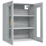 vidaXL Armoire murale suspendue Noir 69,5x34x90 cm