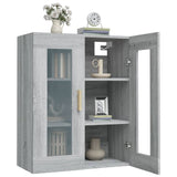 vidaXL Armoire murale suspendue Noir 69,5x34x90 cm