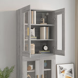 vidaXL Armoire murale suspendue Noir 69,5x34x90 cm