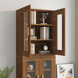 vidaXL Armoire murale suspendue Noir 69,5x34x90 cm
