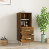 vidaXL Buffet Chêne fumé 34,5x34x90 cm Bois d'ingénierie