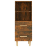 vidaXL Buffet Chêne fumé 34,5x34x90 cm Bois d'ingénierie
