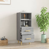 vidaXL Buffet Chêne fumé 34,5x34x90 cm Bois d'ingénierie