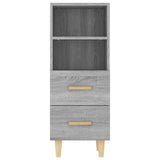 vidaXL Buffet Chêne fumé 34,5x34x90 cm Bois d'ingénierie