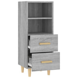 vidaXL Buffet Chêne fumé 34,5x34x90 cm Bois d'ingénierie