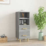 vidaXL Buffet Chêne fumé 34,5x34x90 cm Bois d'ingénierie