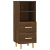 vidaXL Buffet Chêne fumé 34,5x34x90 cm Bois d'ingénierie