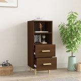vidaXL Buffet Chêne fumé 34,5x34x90 cm Bois d'ingénierie