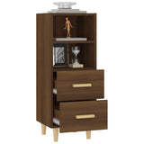 vidaXL Buffet Chêne fumé 34,5x34x90 cm Bois d'ingénierie