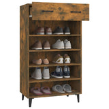vidaXL Armoire à chaussures Gris béton 60x35x105 cm Bois d'ingénierie