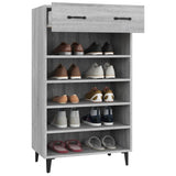 vidaXL Armoire à chaussures Gris béton 60x35x105 cm Bois d'ingénierie
